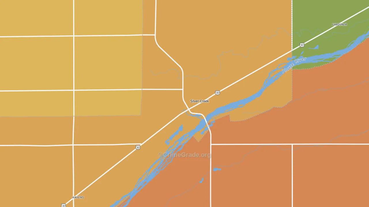 68663, NE Map of Drug-Related Crime Rates