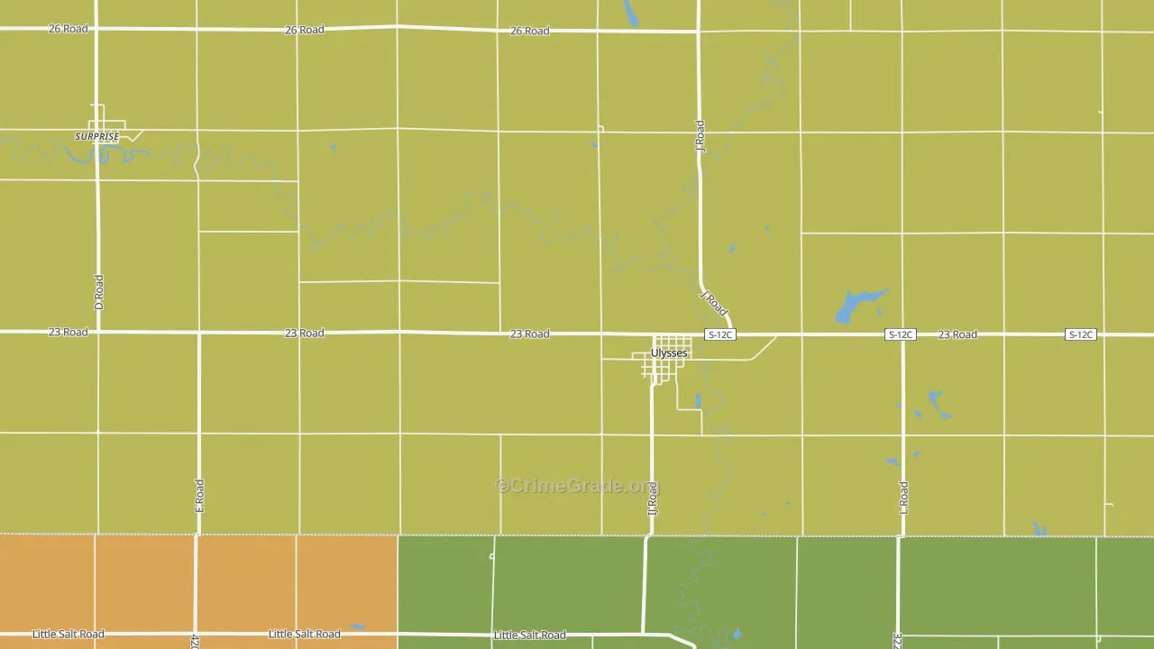 68669, NE Map of Drug-Related Crime Rates