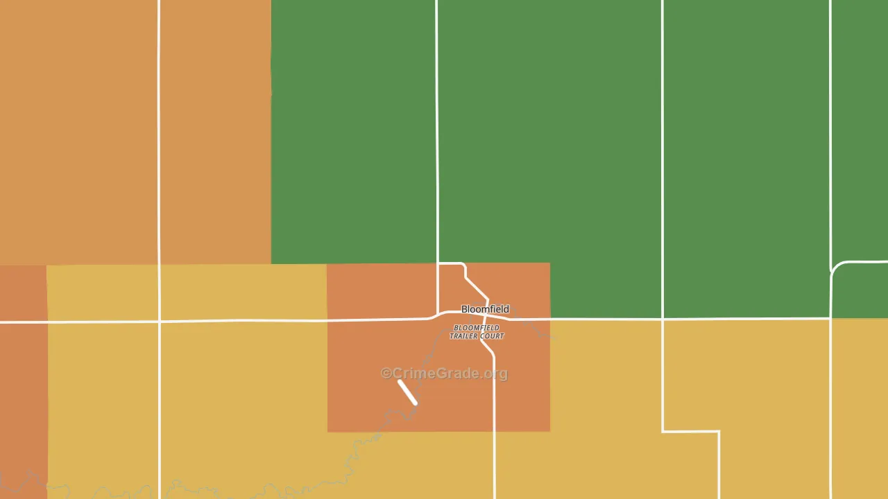 68718, NE Map of Drug-Related Crime Rates