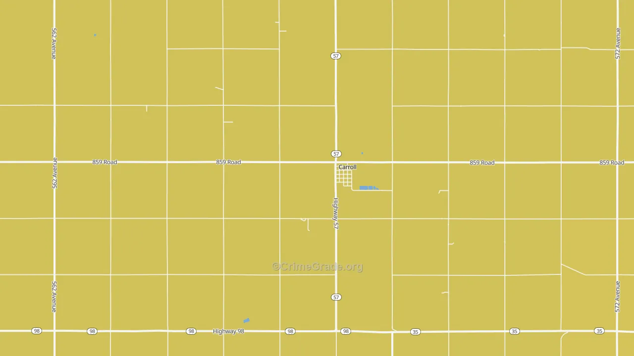 68723, NE Map of Drug-Related Crime Rates