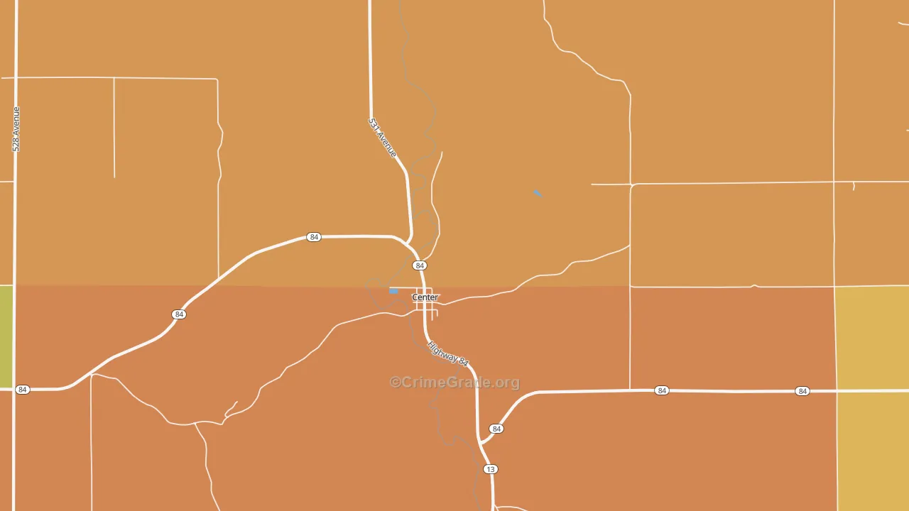 68724, NE Map of Drug-Related Crime Rates
