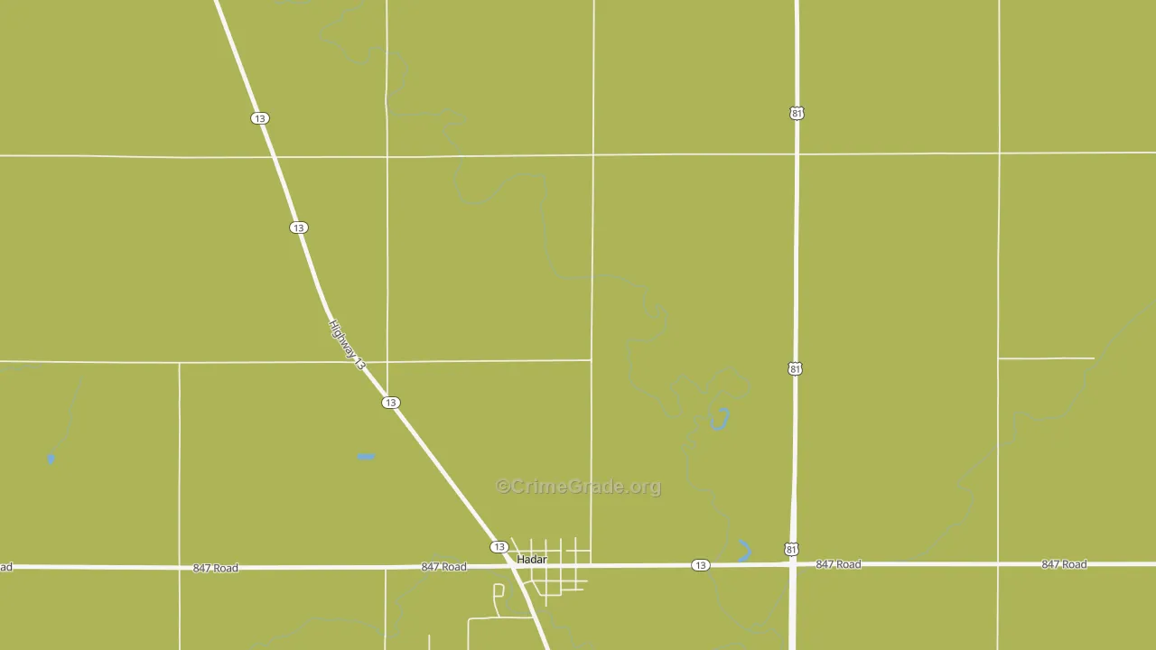68738, NE Map of Drug-Related Crime Rates