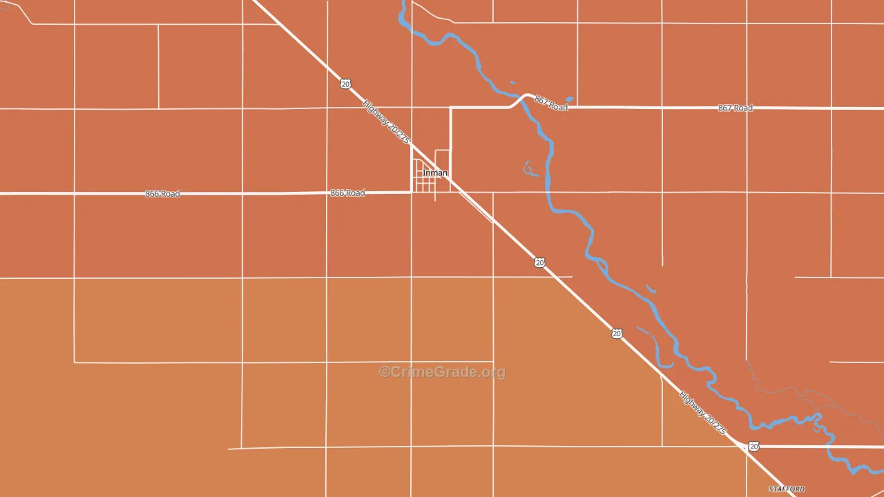 68742, NE Map of Drug-Related Crime Rates