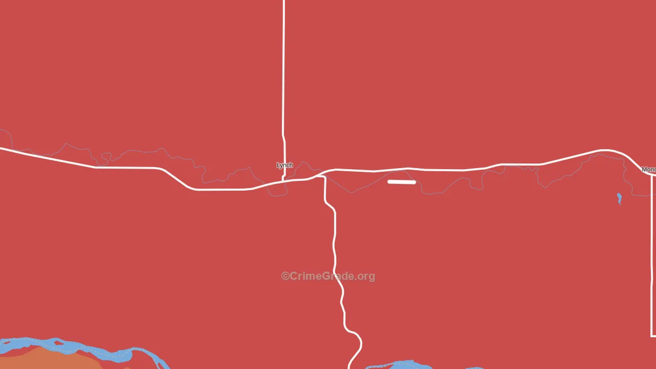 68746, NE Map of Drug-Related Crime Rates