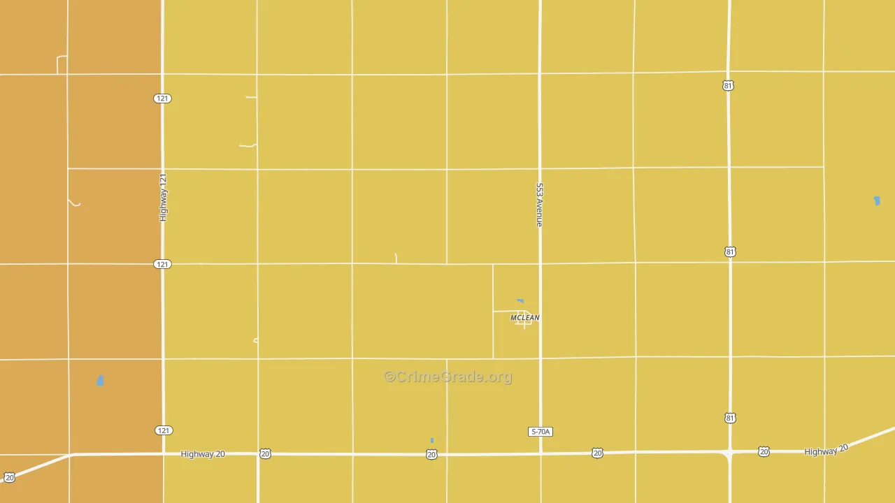 68747, NE Map of Drug-Related Crime Rates