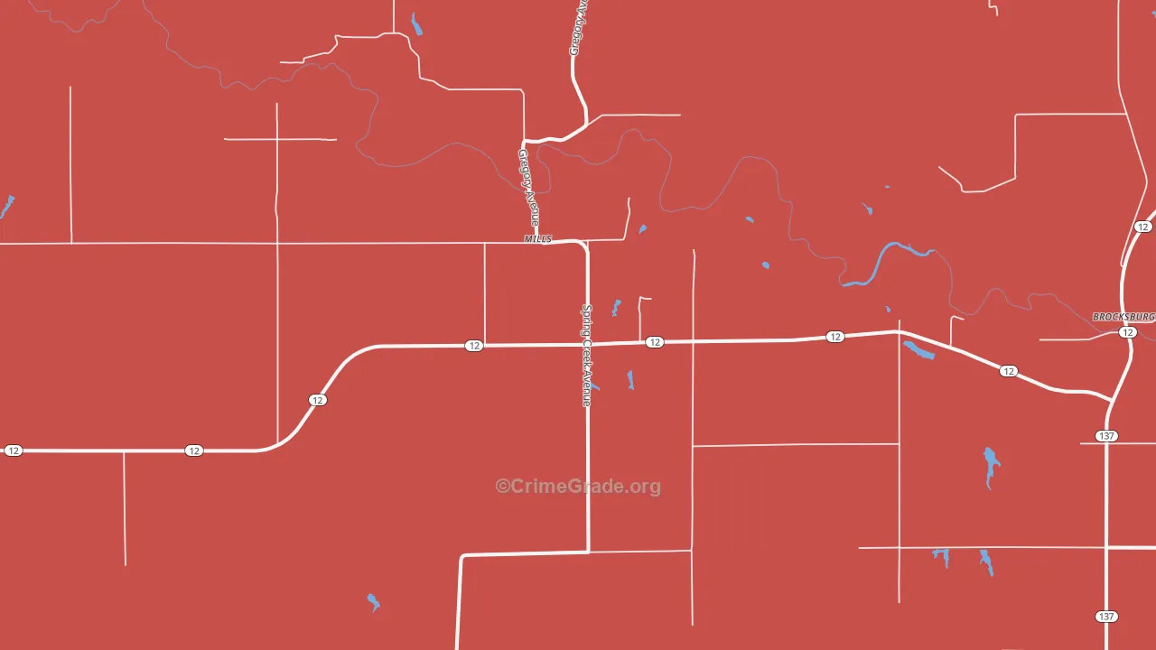 68753, NE Map of Drug-Related Crime Rates