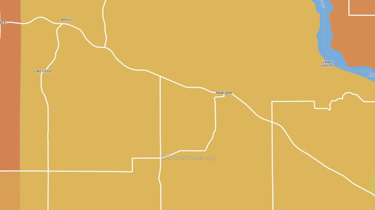 68757, NE Map of Drug-Related Crime Rates