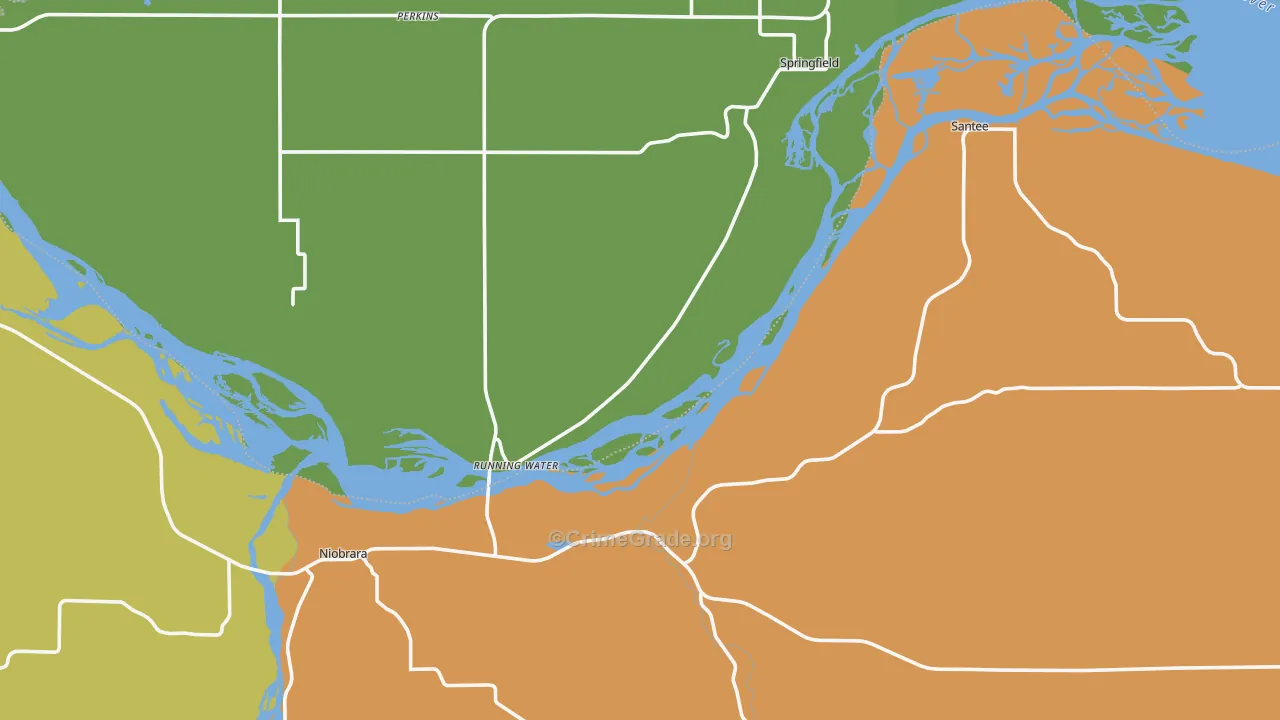 68760, NE Map of Drug-Related Crime Rates