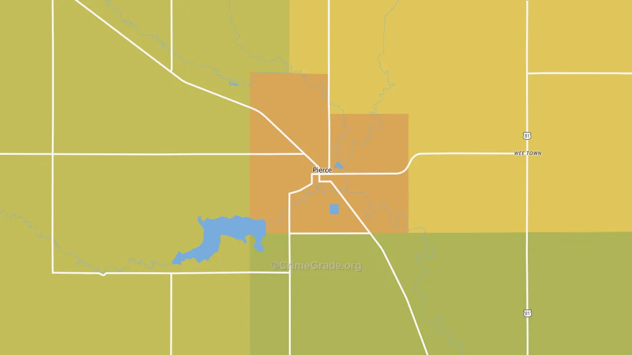 68767, NE Map of Drug-Related Crime Rates