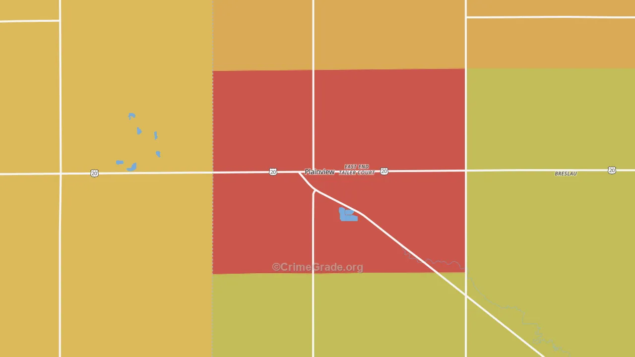 68769, NE Map of Drug-Related Crime Rates
