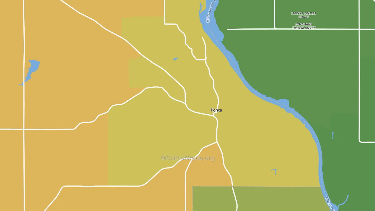 68770, NE Map of Drug-Related Crime Rates