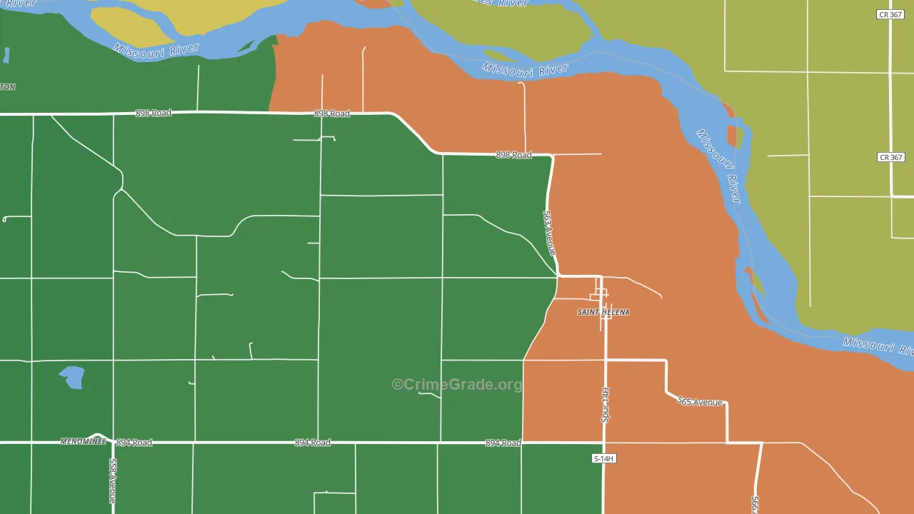 68774, NE Map of Drug-Related Crime Rates