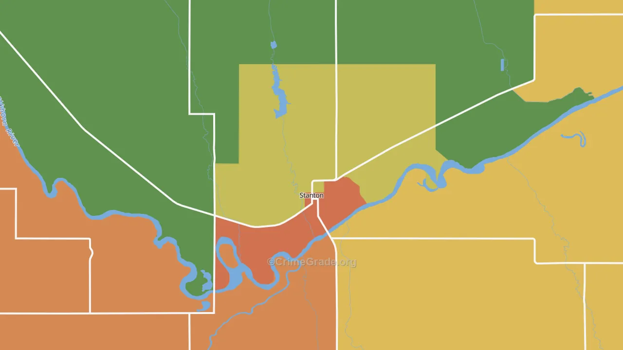 68779, NE Map of Drug-Related Crime Rates