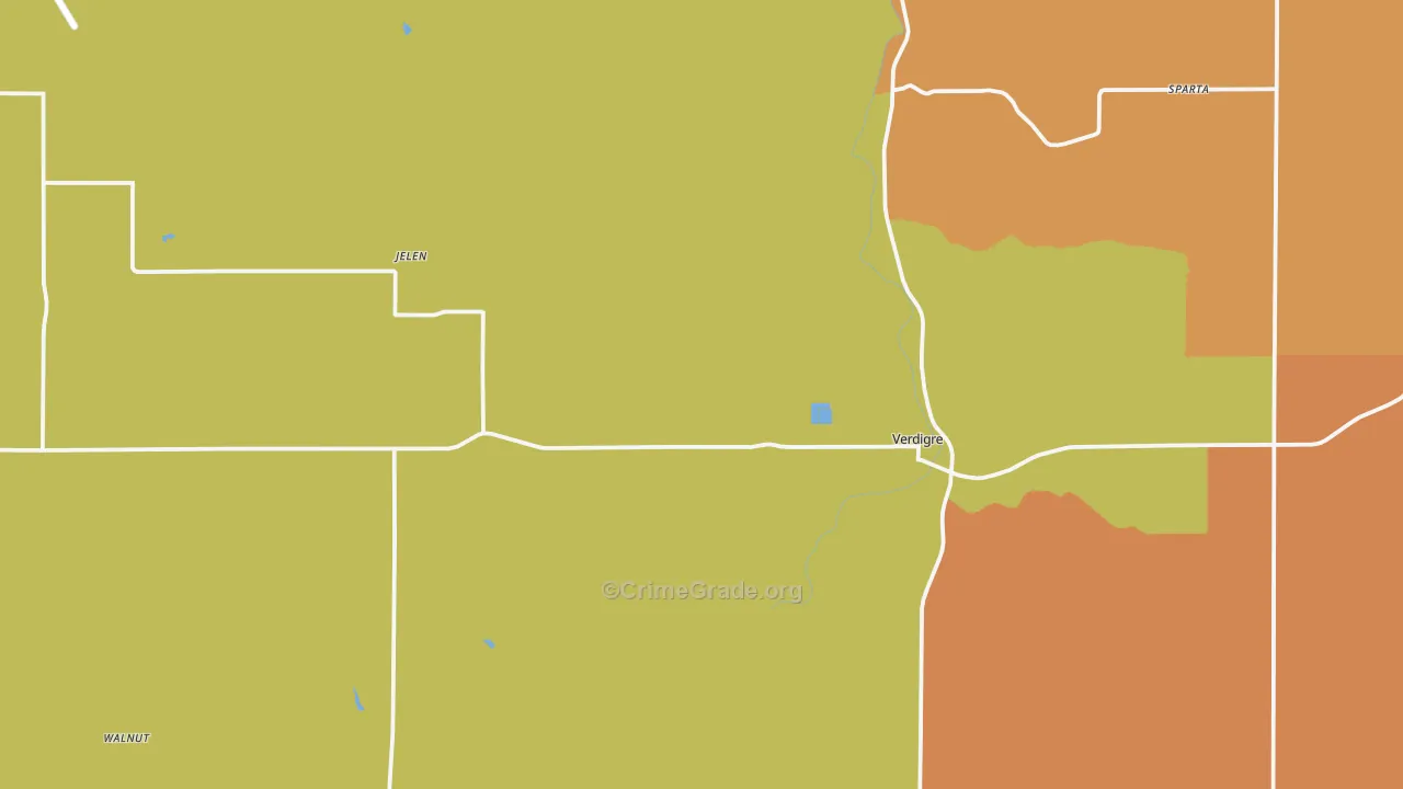 68783, NE Map of Drug-Related Crime Rates