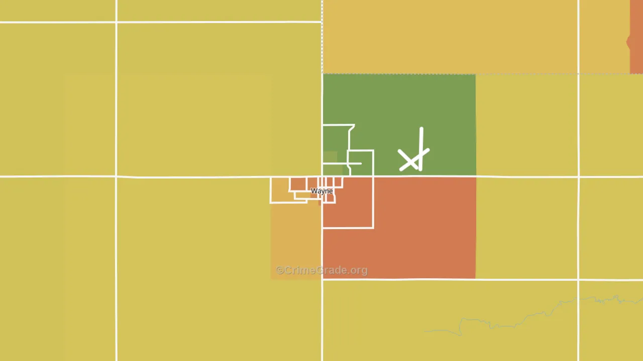 68787, NE Map of Drug-Related Crime Rates