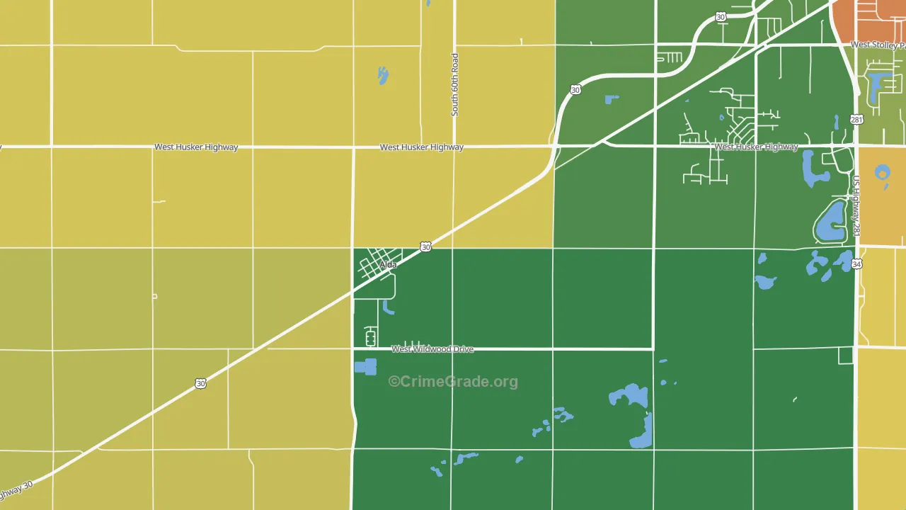 68810, NE Map of Drug-Related Crime Rates