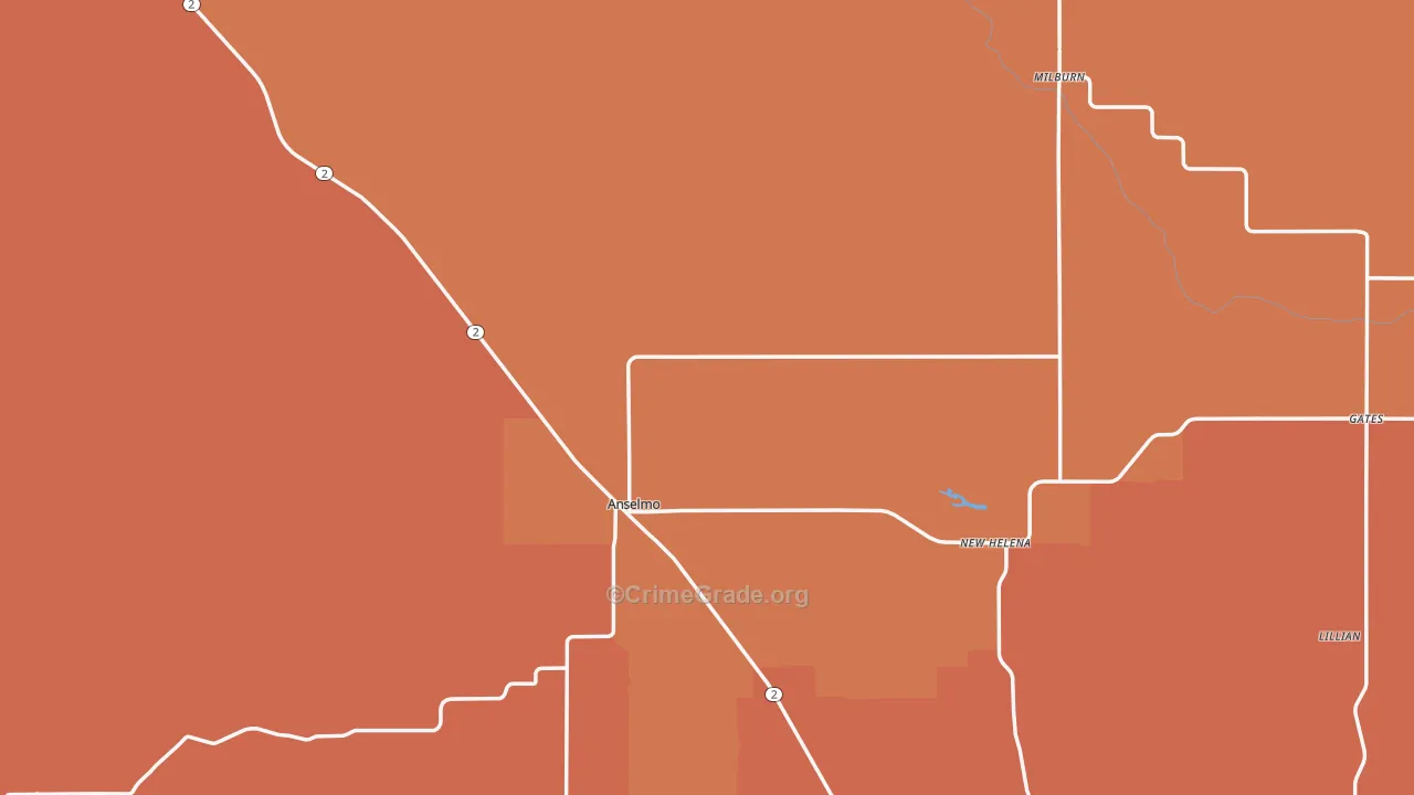 68813, NE Map of Drug-Related Crime Rates