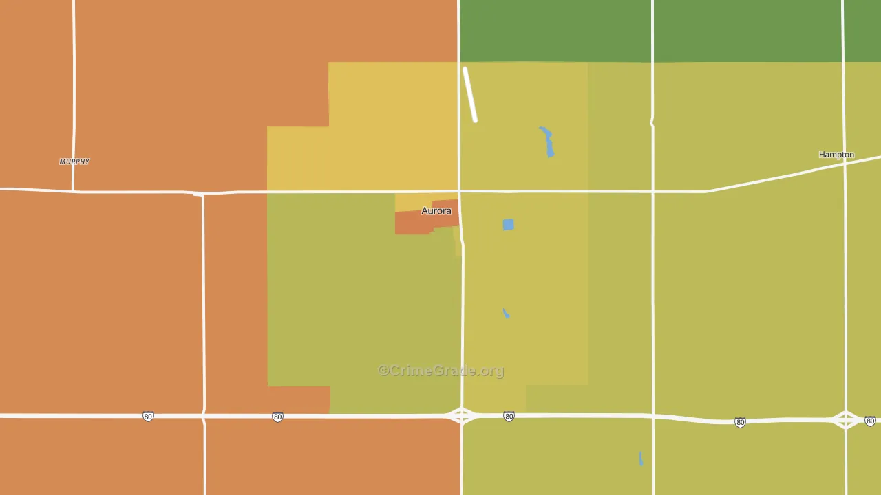 68818, NE Map of Drug-Related Crime Rates