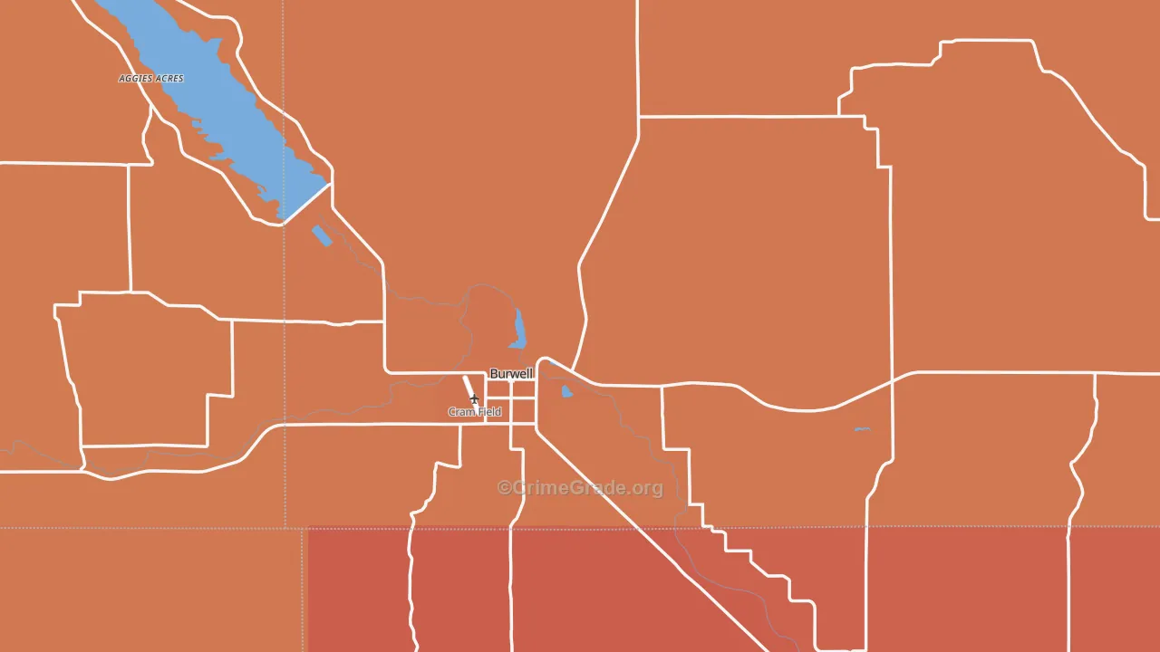 68823, NE Map of Drug-Related Crime Rates