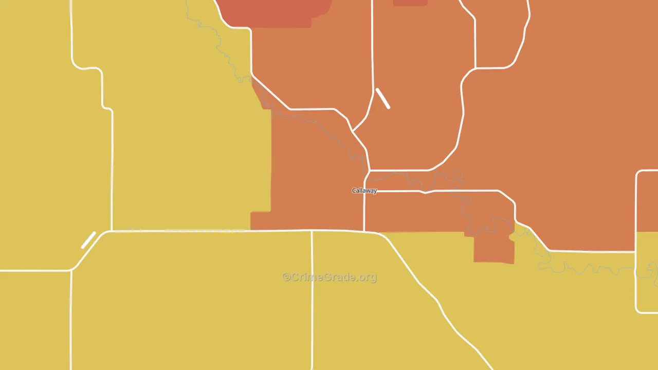 68825, NE Map of Drug-Related Crime Rates