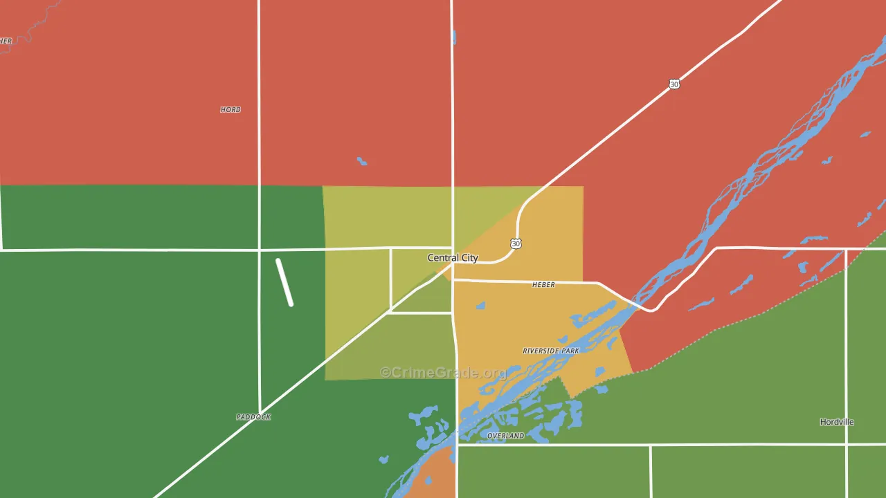 68826, NE Map of Drug-Related Crime Rates
