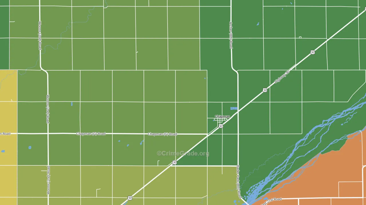 68827, NE Map of Drug-Related Crime Rates