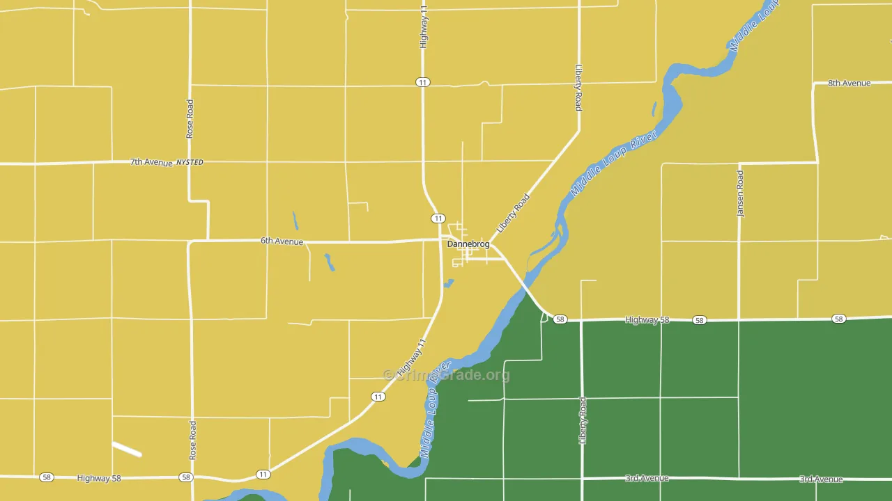 68831, NE Map of Drug-Related Crime Rates
