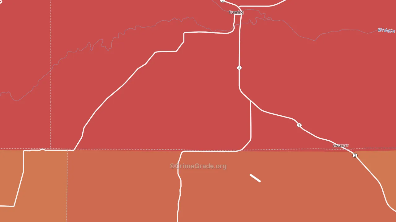 68833, NE Map of Drug-Related Crime Rates