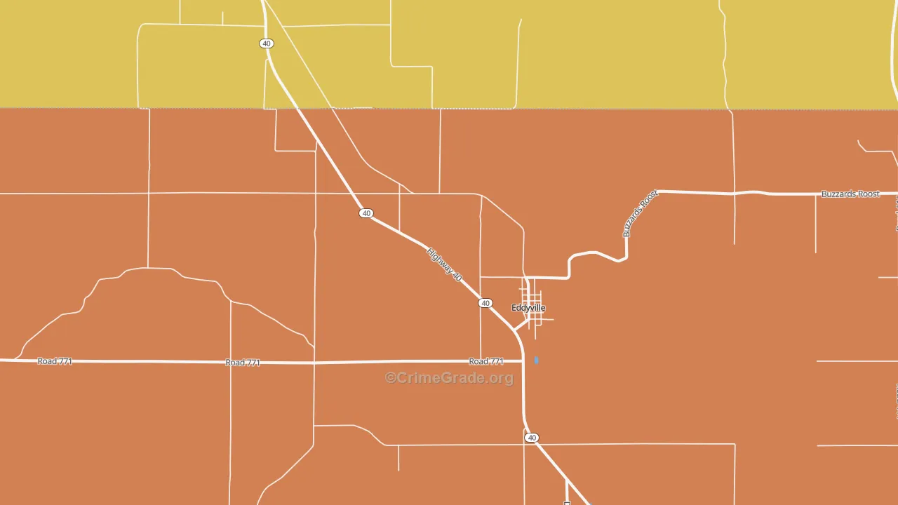 68834, NE Map of Drug-Related Crime Rates
