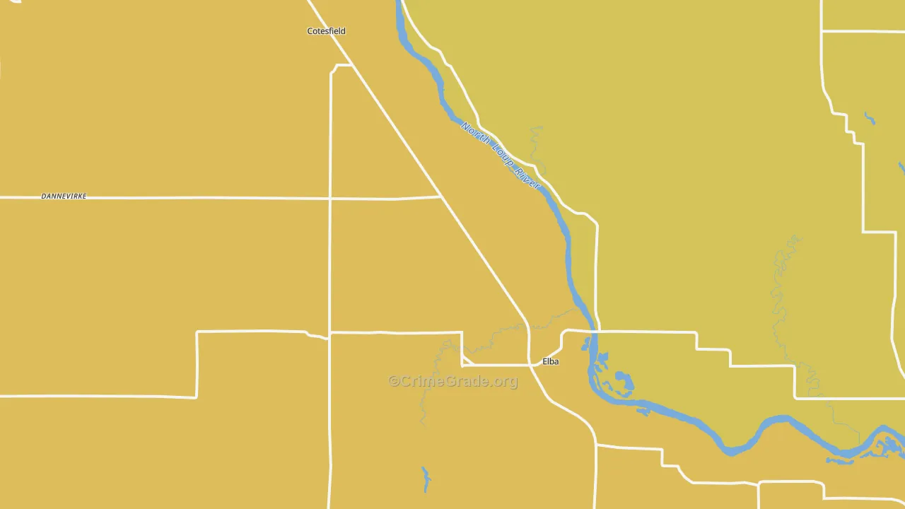 68835, NE Map of Drug-Related Crime Rates