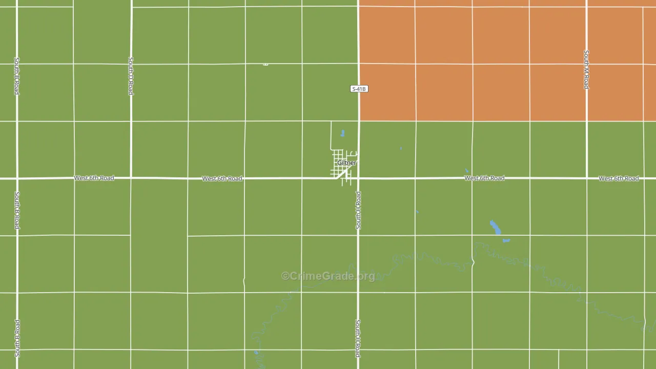 68841, NE Map of Drug-Related Crime Rates