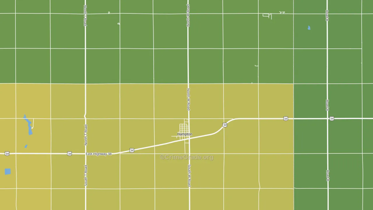 68843, NE Map of Drug-Related Crime Rates