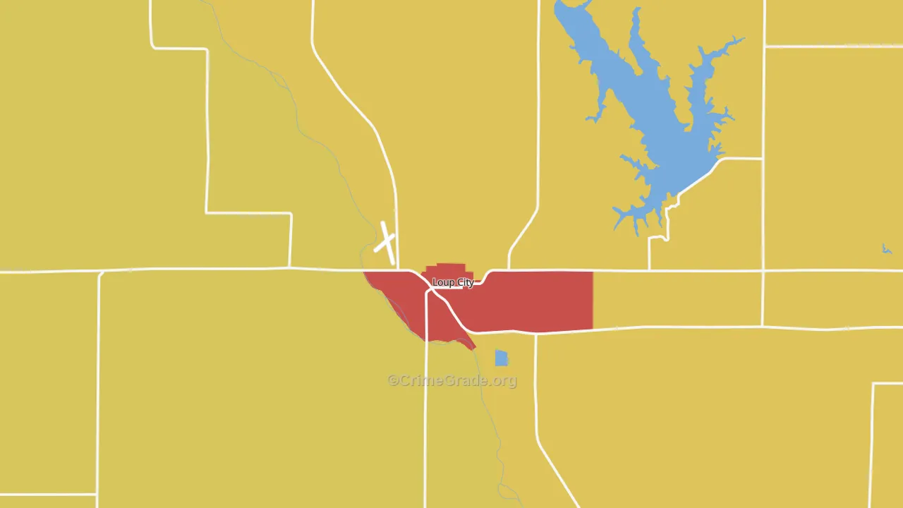 68853, NE Map of Drug-Related Crime Rates
