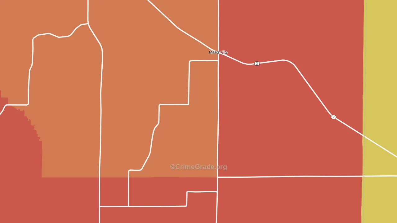 68855, NE Map of Drug-Related Crime Rates