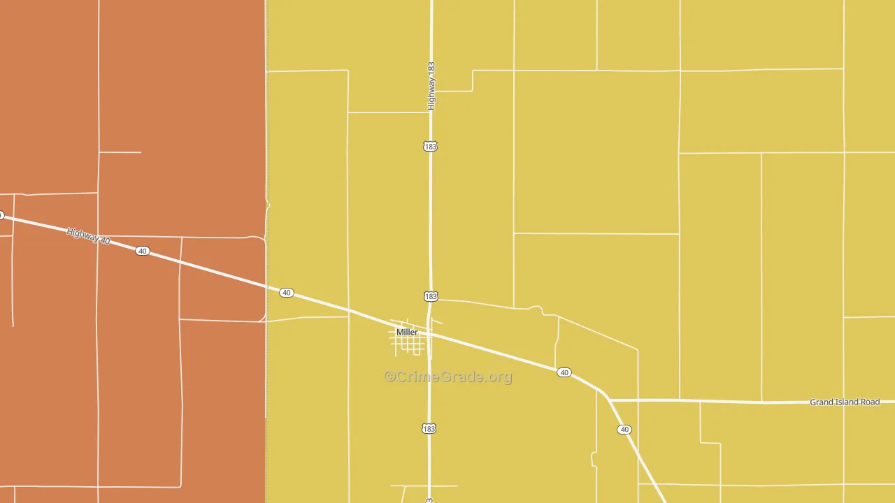 68858, NE Map of Drug-Related Crime Rates