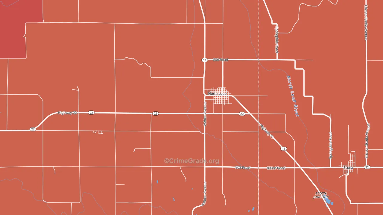 68859, NE Map of Drug-Related Crime Rates