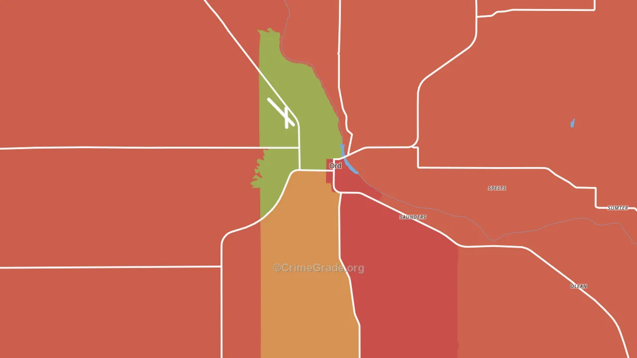 68862, NE Map of Drug-Related Crime Rates