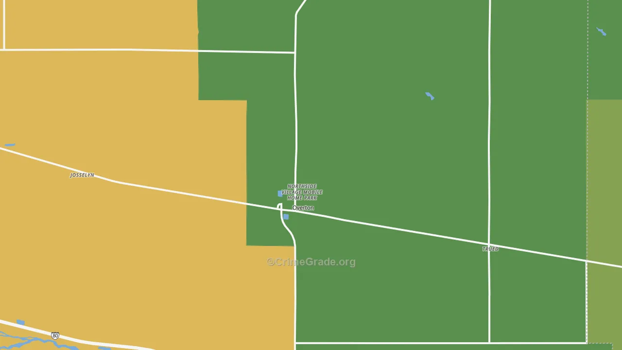 68863, NE Map of Drug-Related Crime Rates