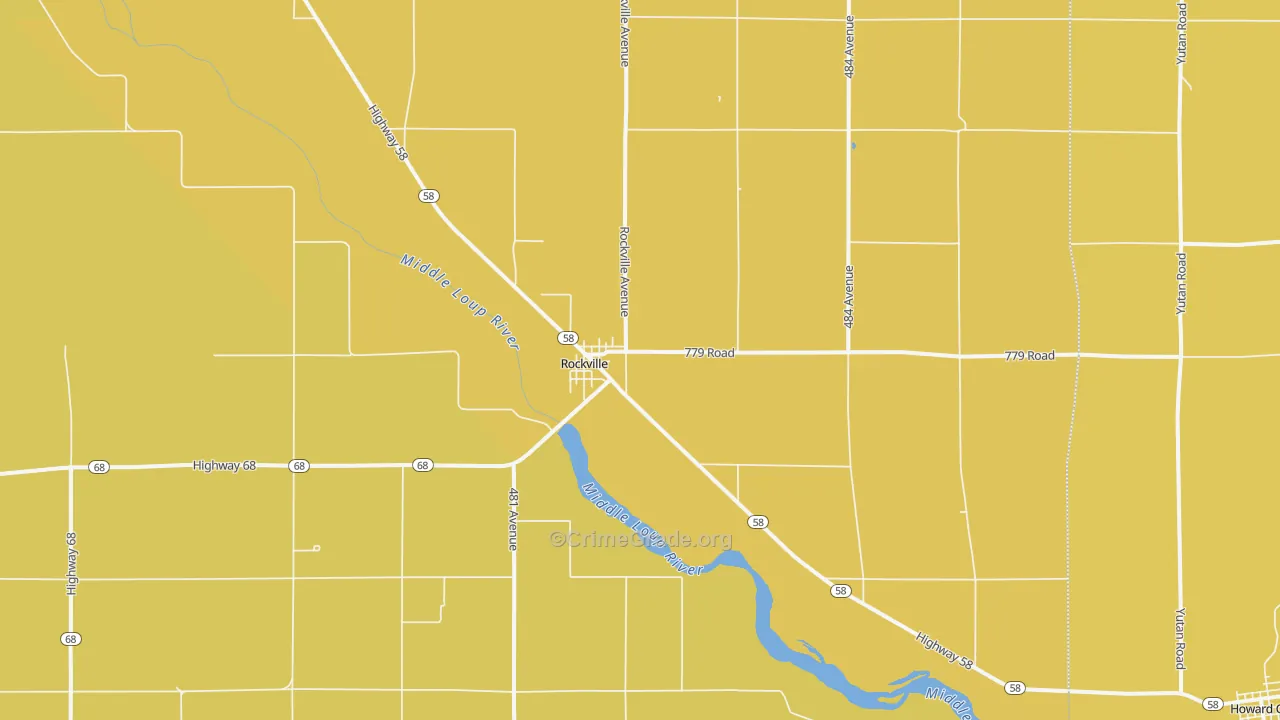 68871, NE Map of Drug-Related Crime Rates