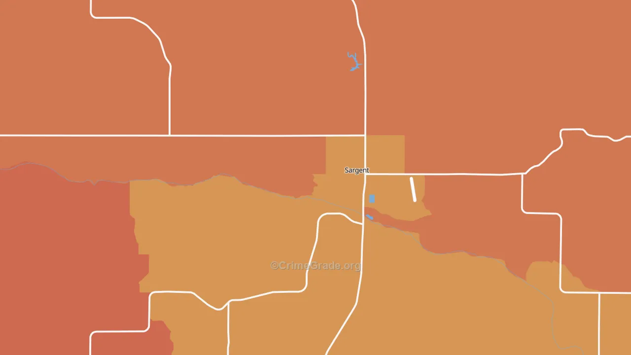 68874, NE Map of Drug-Related Crime Rates
