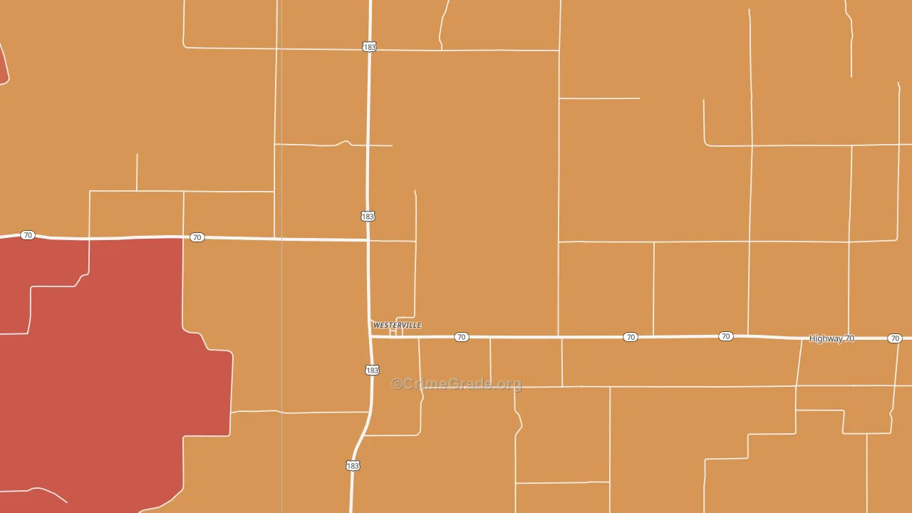 68881, NE Map of Drug-Related Crime Rates
