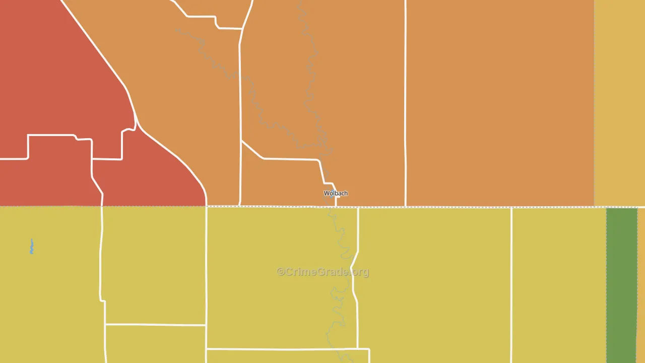 68882, NE Map of Drug-Related Crime Rates