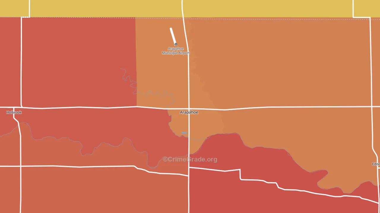68922, NE Map of Drug-Related Crime Rates
