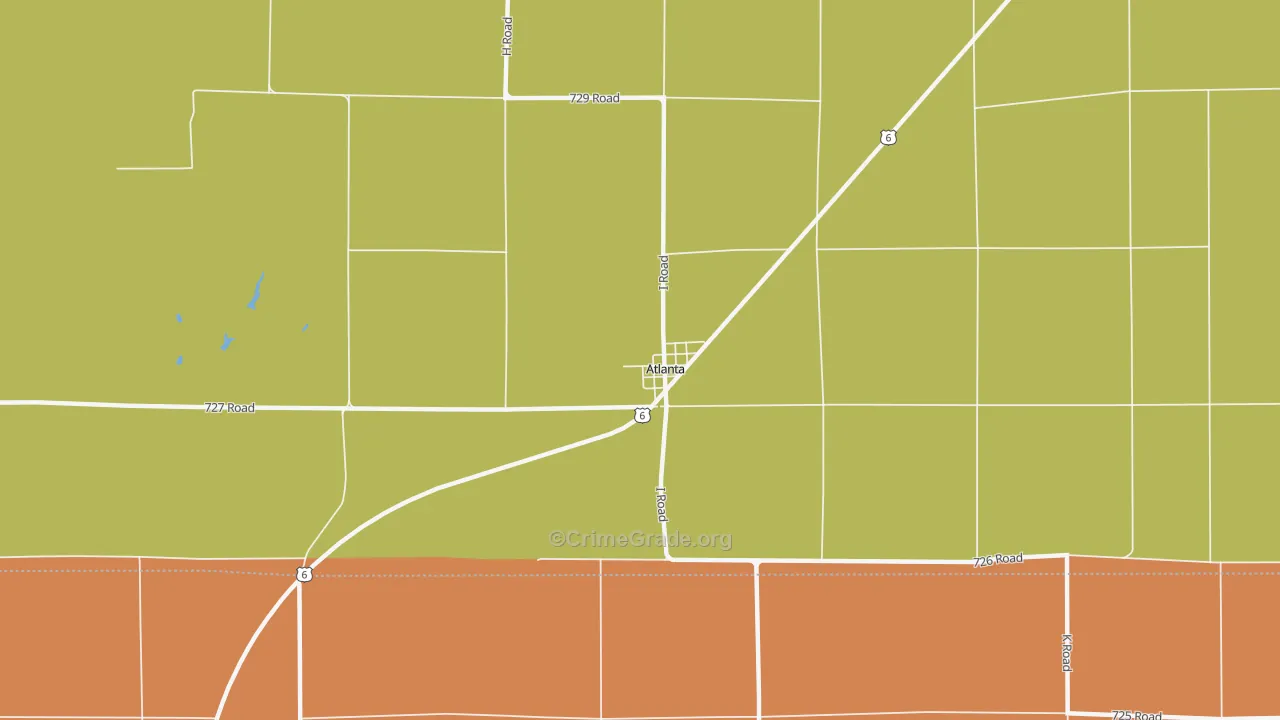 68923, NE Map of Drug-Related Crime Rates