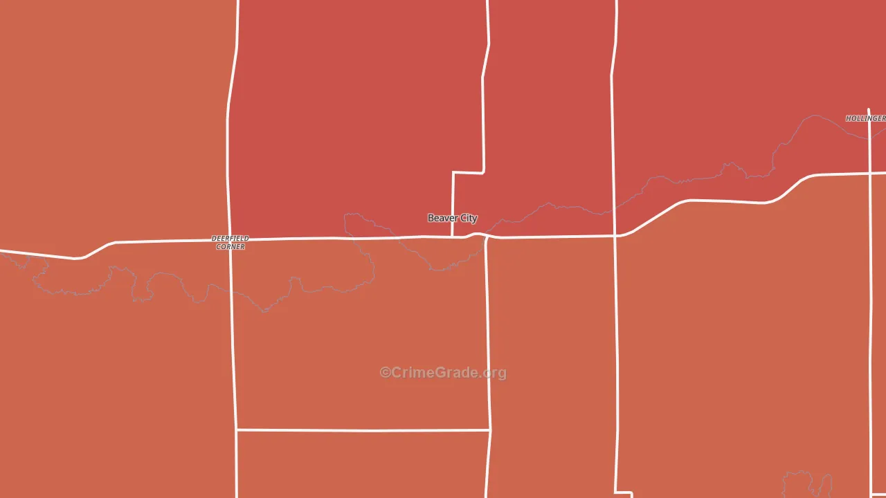 68926, NE Map of Drug-Related Crime Rates
