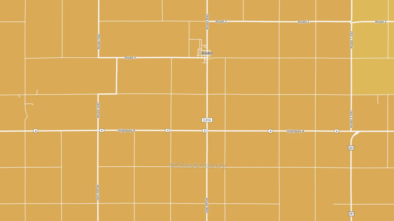68928, NE Map of Drug-Related Crime Rates