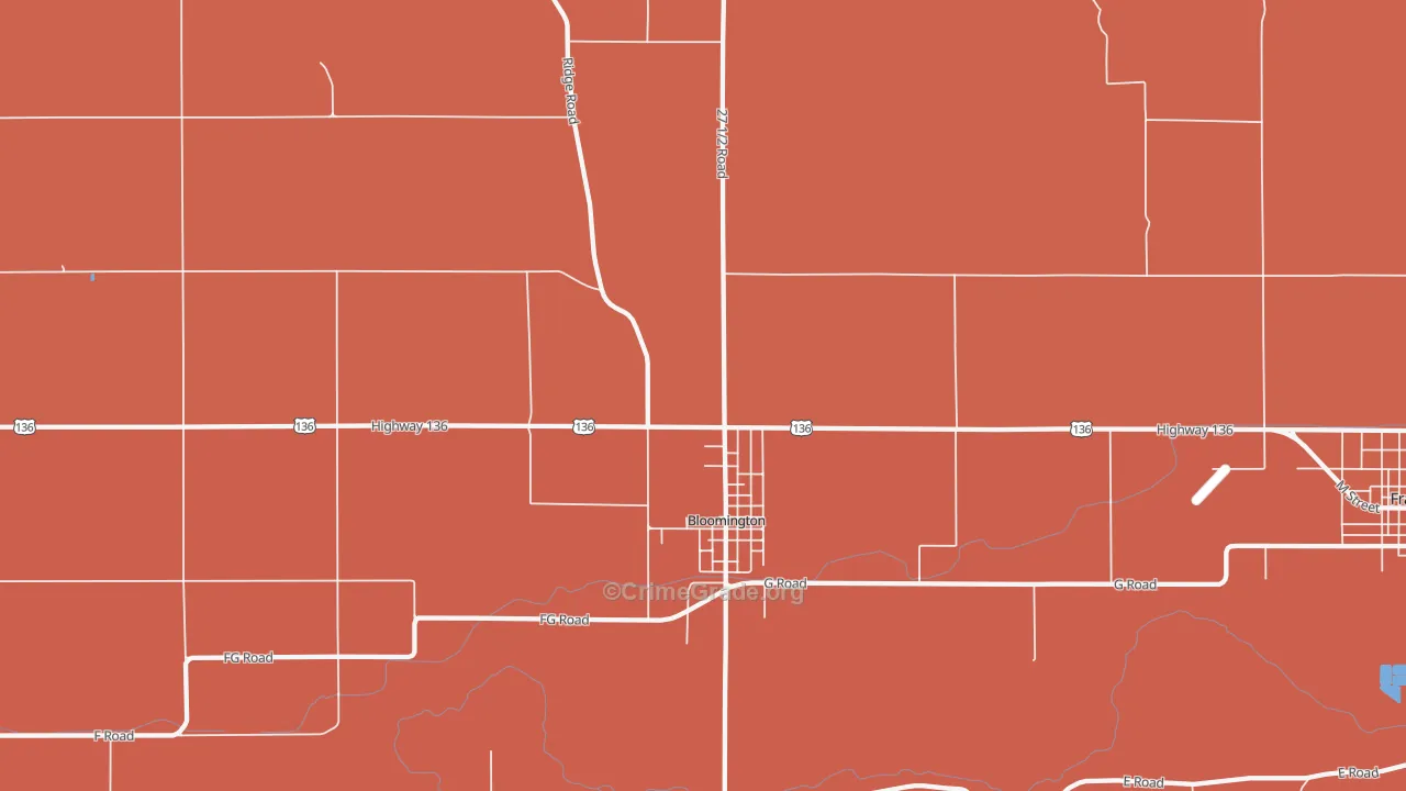 68929, NE Map of Drug-Related Crime Rates
