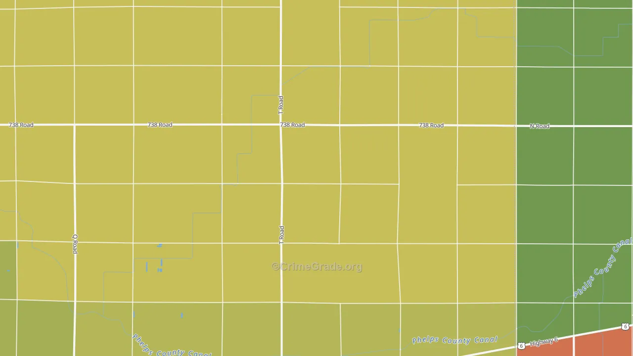 68940, NE Map of Drug-Related Crime Rates