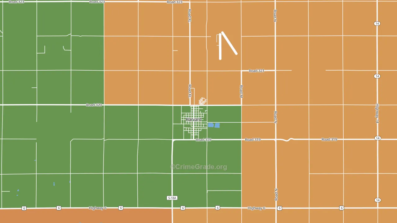 68944, NE Map of Drug-Related Crime Rates