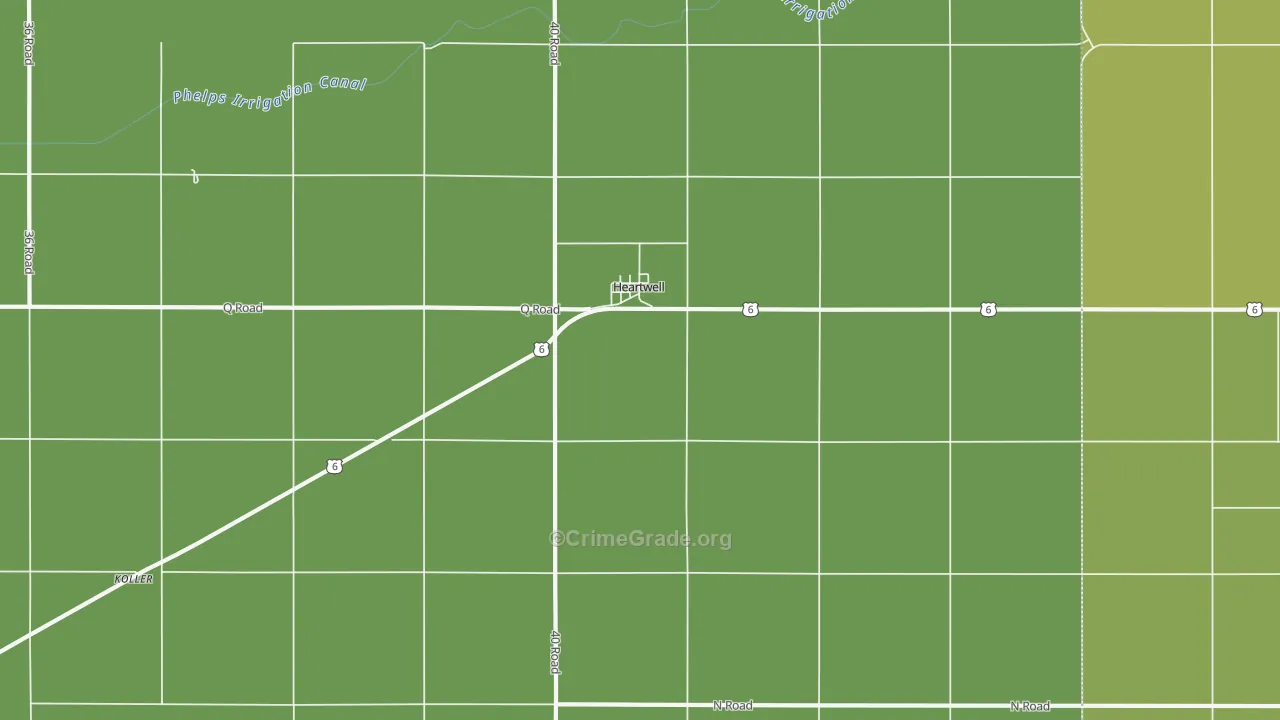 68945, NE Map of Drug-Related Crime Rates